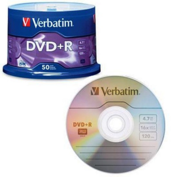 Verbatim 95037 AZO DVD+R 16X 4.7GB 50pack